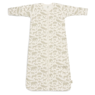 Jollein Baby Slaapzak met Afritsbare Mouw 90cm Animals - Olive Green