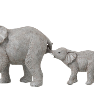 Beeld 'Drie op een rij' Grijs