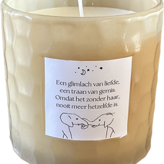 Geurkaars mama - Licht beige