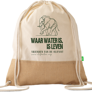 Trekkoordtas 'Waar water is  is leven'
