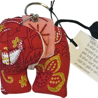 Geluksolifantje sleutelhanger diverse kleuren